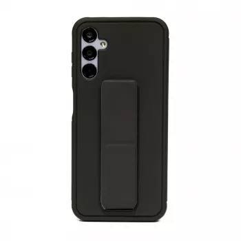 iLike Samsung Galaxy A14 5G Custodia in silicone con supporto nero