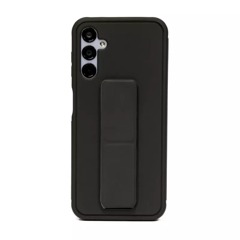 iLike Samsung Galaxy A14 5G Custodia in silicone con supporto nero