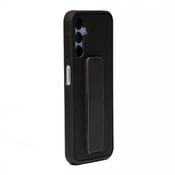 iLike Samsung Galaxy A14 5G Custodia in silicone con supporto nero
