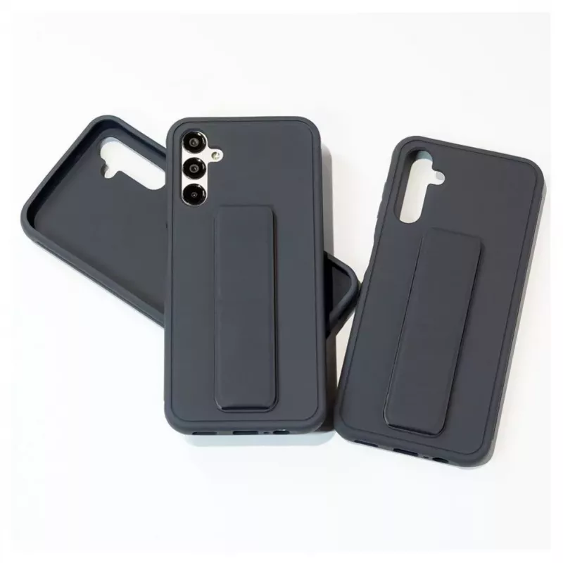 iLike Samsung Galaxy A14 5G Custodia in silicone con supporto blu
