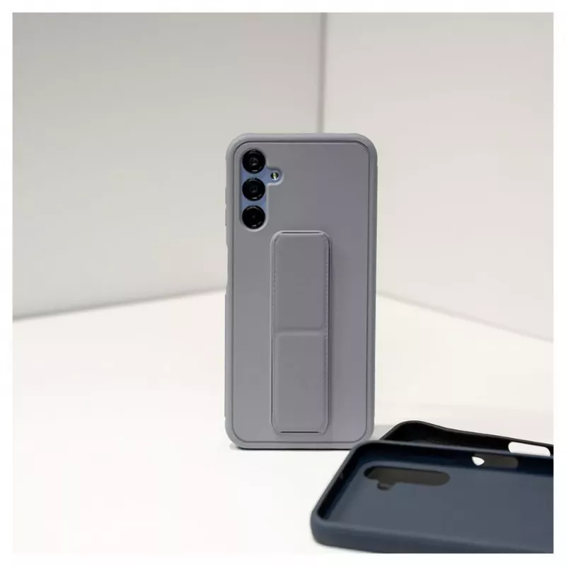iLike Samsung Galaxy A14 5G Custodia in silicone con supporto viola