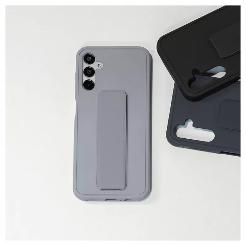iLike Samsung Galaxy A14 5G Custodia in silicone con supporto viola