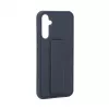 iLike Samsung Galaxy A34 5G Custodia in silicone con supporto blu
