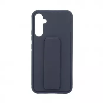 iLike Samsung Galaxy A34 5G Custodia in silicone con supporto blu