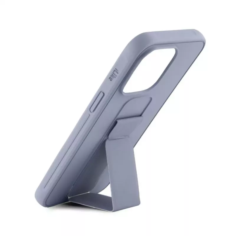 iLike Apple iPhone 13 custodia in silicone con supporto viola