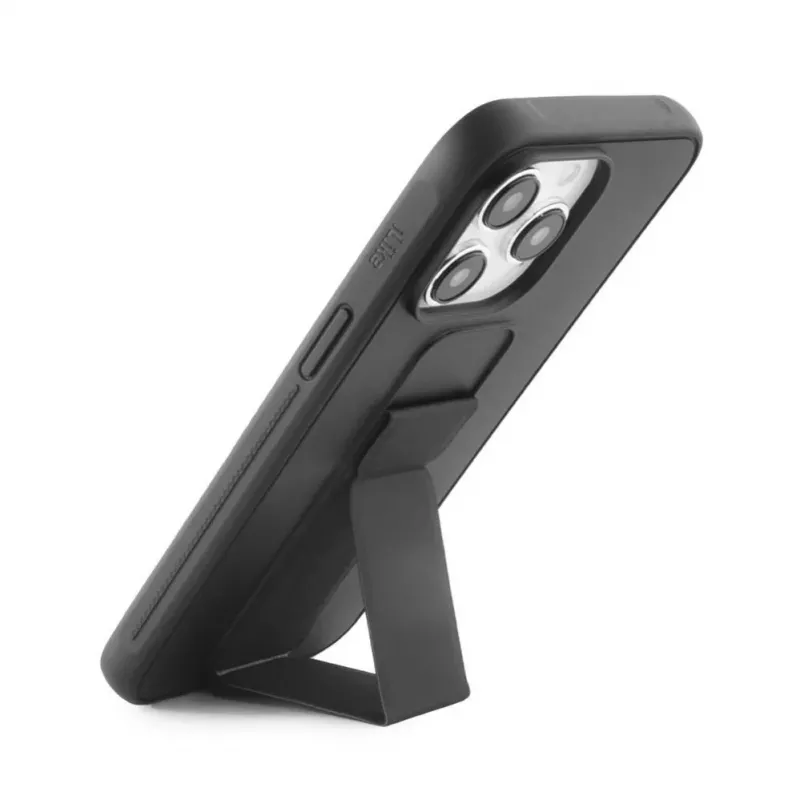 iLike Apple iPhone 14 Pro custodia in silicone con supporto nero