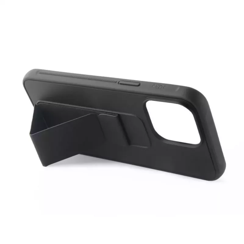 iLike Apple iPhone 15 custodia in silicone con supporto nero