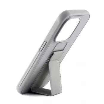 iLike Apple iPhone 15 custodia in silicone con supporto argento