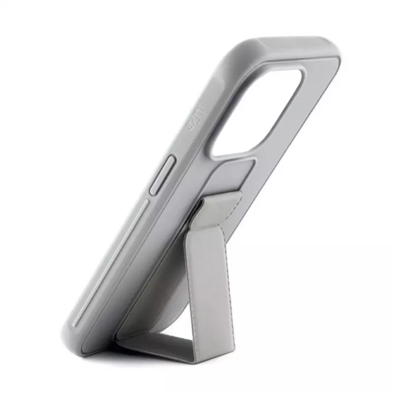 iLike Apple iPhone 15 custodia in silicone con supporto argento