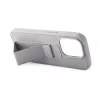 iLike Apple iPhone 15 custodia in silicone con supporto argento