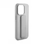 iLike Apple iPhone 15 custodia in silicone con supporto argento