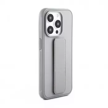 iLike Apple iPhone 15 Pro custodia in silicone con supporto argento