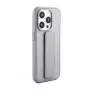 iLike Apple iPhone 15 Pro custodia in silicone con supporto argento