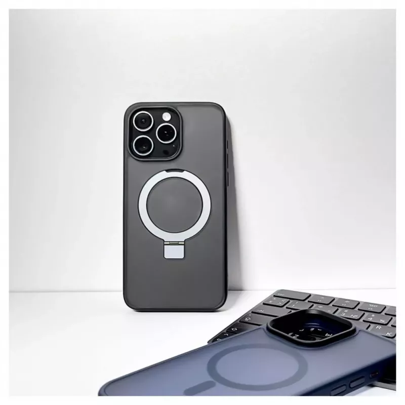 iLike Apple iPhone 15 Pro Max custodia con supporto compatibile MagSafe nero