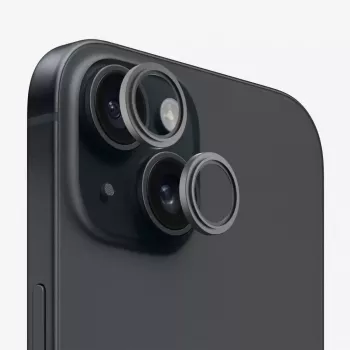 Evelatus Apple iPhone 15 protezione lente fotocamera Armor nero