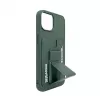 iLike Apple iPhone 15 custodia in pelle con tasca nascosta e supporto verde