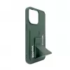 iLike Apple iPhone 15 Pro custodia in pelle con tasca nascosta e supporto verde