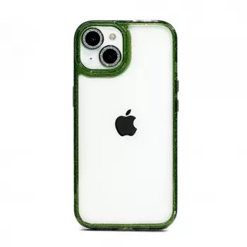 iLike Apple iPhone 15 Pro Stars Lens Cover in acrilico verde