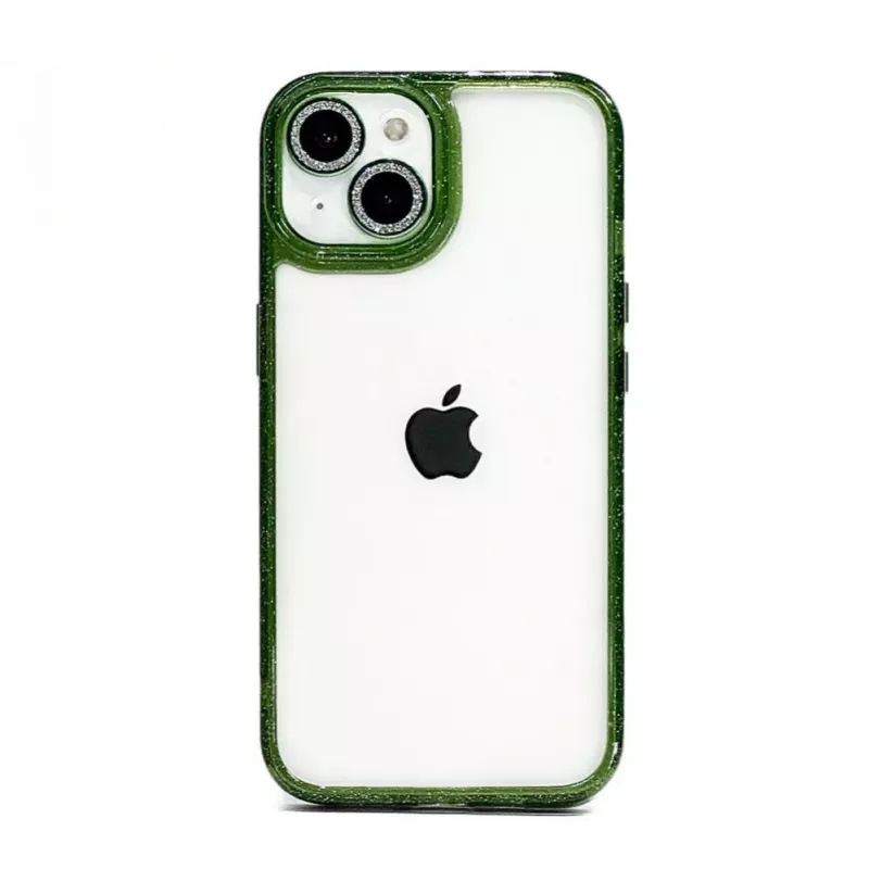 iLike Apple iPhone 15 Pro Max Stars Lens Cover in acrilico verde