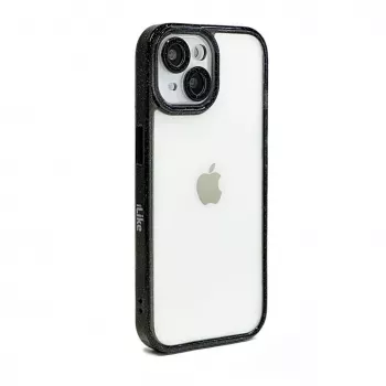 iLike Apple iPhone 15 Pro Max Stars Lens Cover in acrilico nero