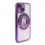 iLike Apple iPhone 15 Pro IH MagSafe Hidden Stand Cover viola
