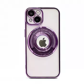 iLike Apple iPhone 15 Pro Max IH MagSafe Hidden Stand Cover lilla