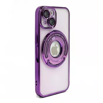 iLike Apple iPhone 15 Pro Max IH MagSafe Hidden Stand Cover lilla