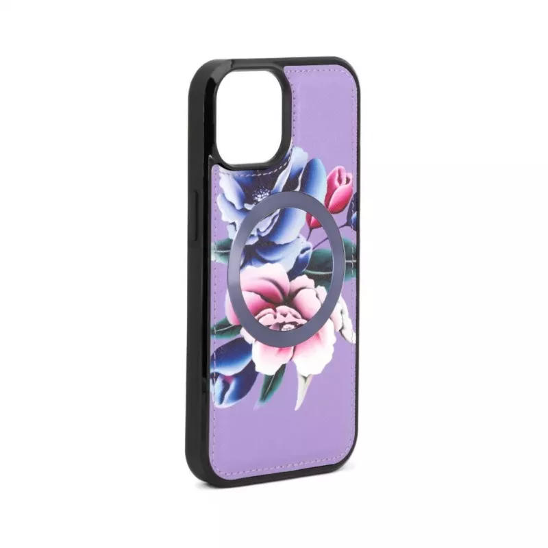 Evelatus Apple iPhone 15 custodia portafoglio e slim cover viola