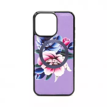 Evelatus Apple iPhone 15 Pro custodia portafoglio e slim cover viola