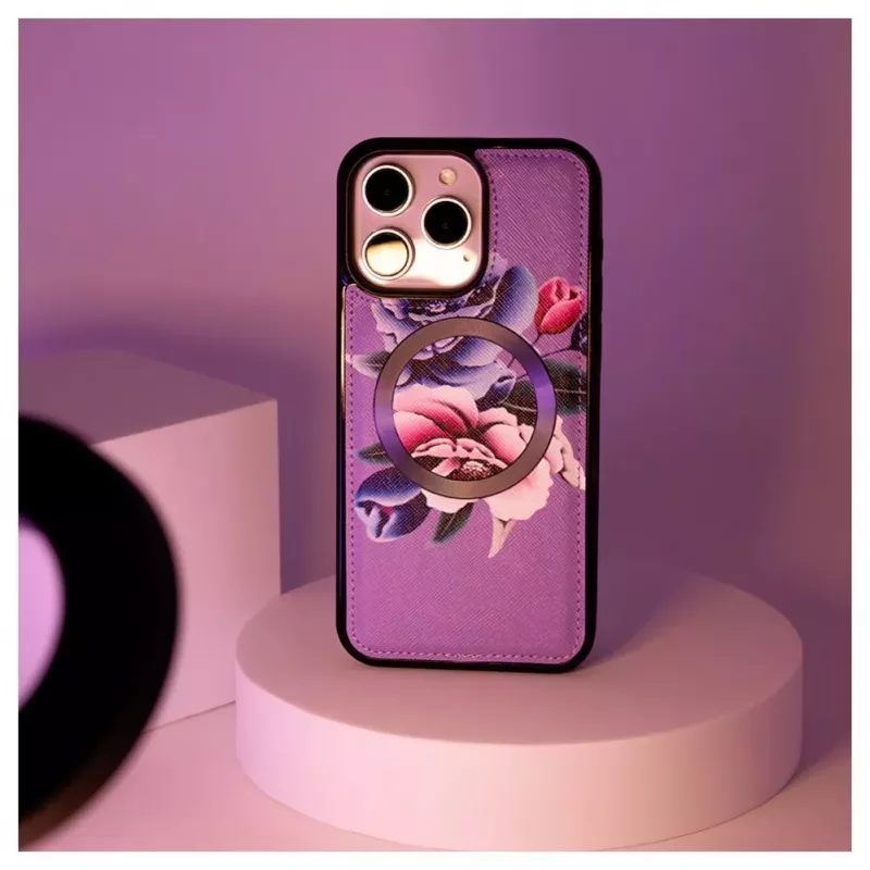 Evelatus Apple iPhone 15 Pro Max custodia portafoglio e slim cover lilla