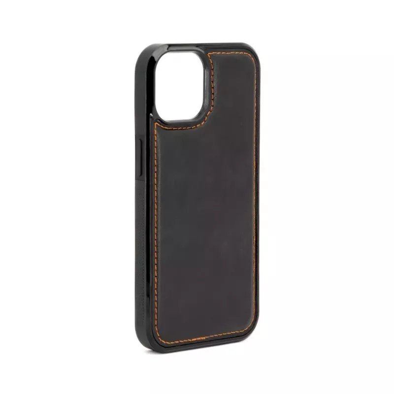 Evelatus Apple iPhone 15 custodia con tasca magnetica e zip design nero