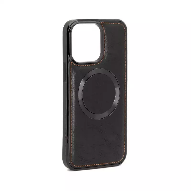 Evelatus Apple iPhone 15 Pro custodia multifunzionale portafoglio con cinturino in pelle nero