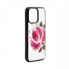 Evelatus Apple iPhone 14 Pro custodia in pelle con zip design fiore bianco