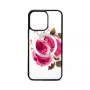 Evelatus Apple iPhone 14 Pro custodia in pelle con zip design fiore bianco