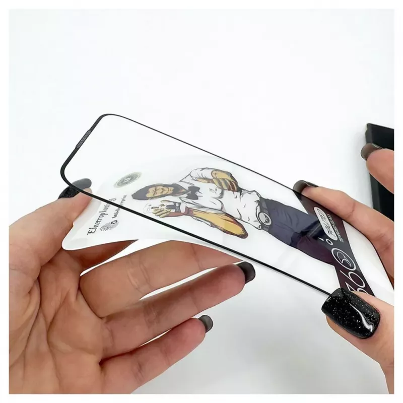 Evelatus Apple iPhone 15 vetro full cover 2.5D anti-statico light black