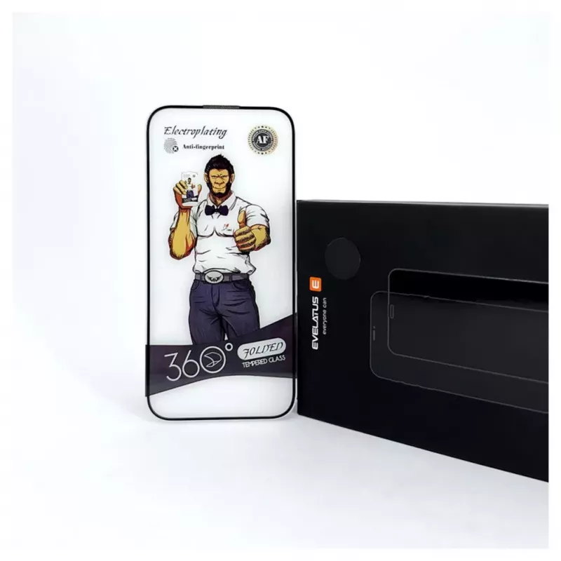 Evelatus Apple iPhone XR/11 vetro full cover 2.5D anti-statico light black