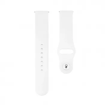 Connect 20mm cinturino in silicone Loop per orologio (130mm M/L) bianco
