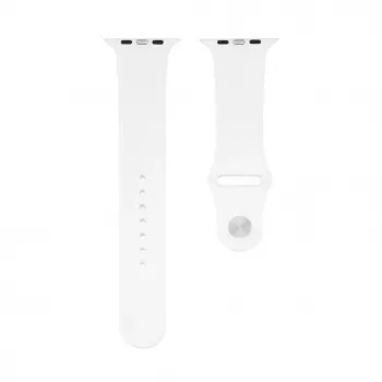 Connect Watch 38/40/41mm cinturino in silicone Loop per orologio (110mm S/M) bianco