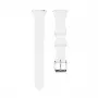 Connect 20mm cinturino in silicone Loop con fibbia a T per orologio (130mm M/L) bianco