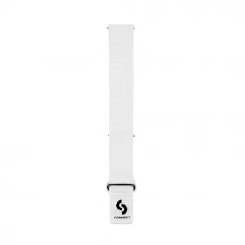Connect 20mm cinturino magnetico in pelle-silicone Loop Flat Head (130mm M/L) bianco