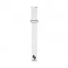 Connect 20mm cinturino magnetico in pelle-silicone Loop Flat Head (130mm M/L) bianco