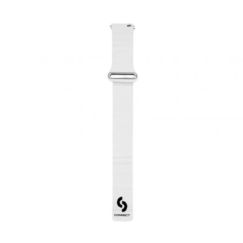 Connect 20mm cinturino magnetico in pelle-silicone Loop Flat Head (130mm M/L) bianco