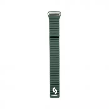 Connect 20mm cinturino magnetico in pelle-silicone Loop Flat Head per orologio (130mm M/L) Forest Green