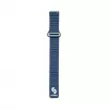 Connect 20mm cinturino magnetico in pelle-silicone Loop Flat Head per orologio (130mm M/L) Midnight Blue