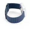 Connect 20mm cinturino magnetico in pelle-silicone Loop Flat Head per orologio (130mm M/L) Midnight Blue