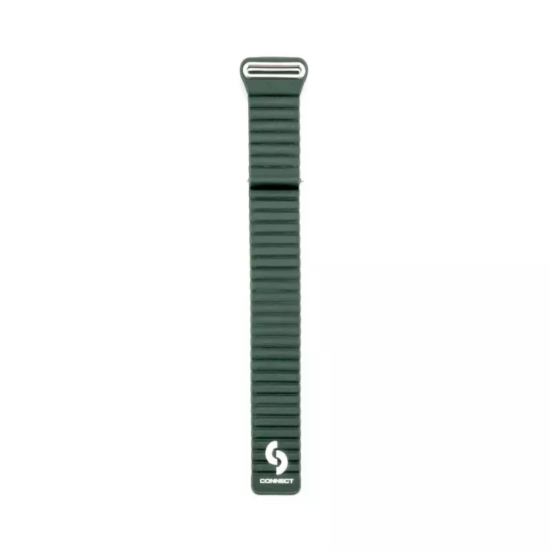 Connect 22mm cinturino magnetico in pelle-silicone Loop Flat Head (130mm M/L) Forest Green