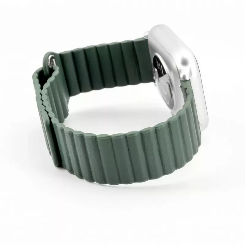 Connect 22mm cinturino magnetico in pelle-silicone Loop Flat Head (130mm M/L) Forest Green