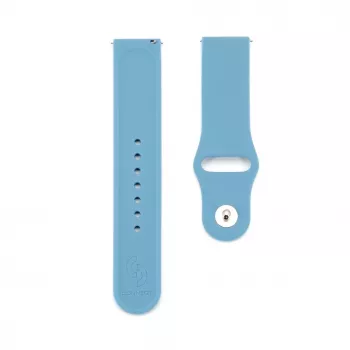 Connect 22mm cinturino in silicone Loop per orologio (S/M 110mm) blu