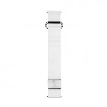 Connect 20mm cinturino per orologio con fibbia posteriore in pelle e chiusura magnetica (130mm M/L) bianco