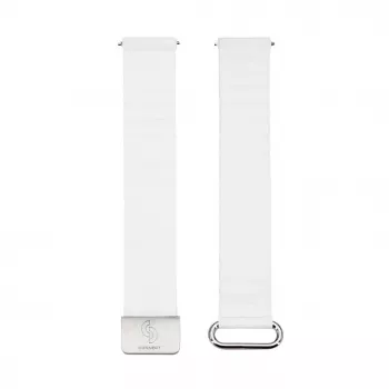 Connect 20mm cinturino per orologio con fibbia posteriore in pelle e chiusura magnetica (130mm M/L) bianco